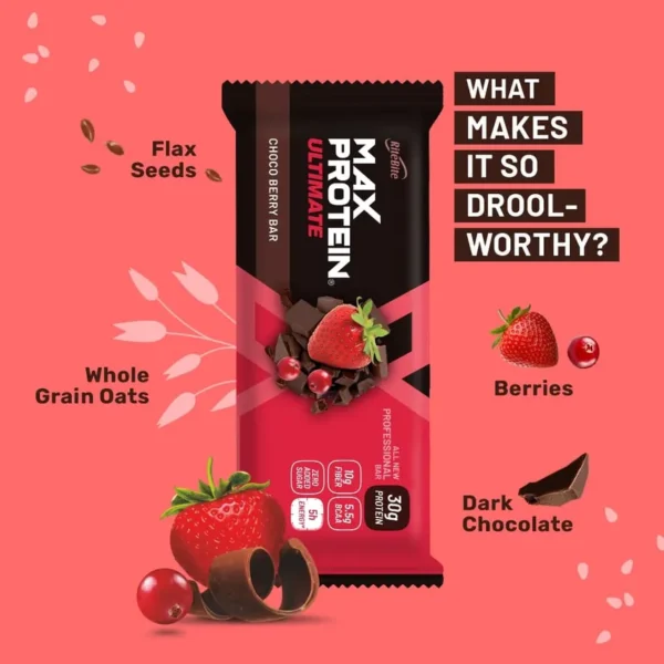 RiteBite Max Protein Bar (Choco Berry) 100gm