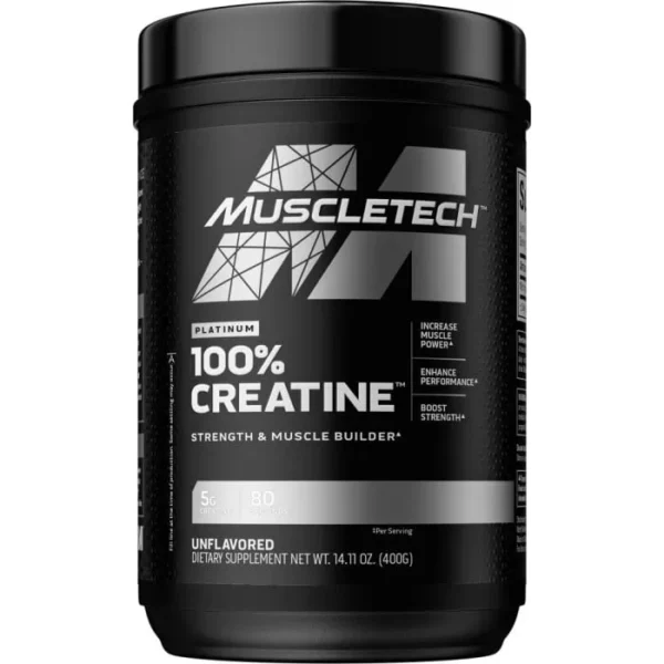 Muscletech Platinum 100% Creatine Scientifically Researched to Build Muscle & Strength Creatine  (250 g, Unflavoured)