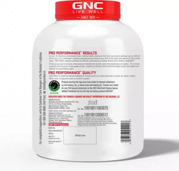 GNC Pro Performance Whey Protein  (1kg, Chocolate Fudge) - Image 2