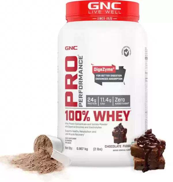 GNC Pro Performance Whey Protein  (1kg, Chocolate Fudge)